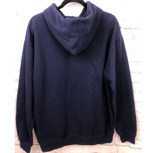 Disney Parks Disney World Mickey Mouse Navy Kangaroo Pocket Hooded Pullover L - Picture 3 of 11